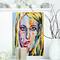 Designart - Woman Portrait Right now - Glamour Painting Print on Wrapped Canvas